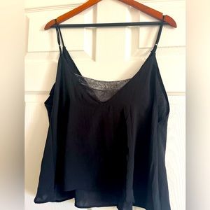 Free People Womens Deep V Bandeau Lace Cami Camisole